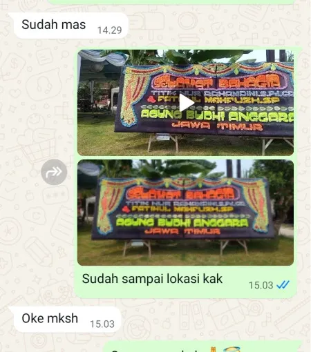 Pengiriman Papan Bunga Pucakwangi